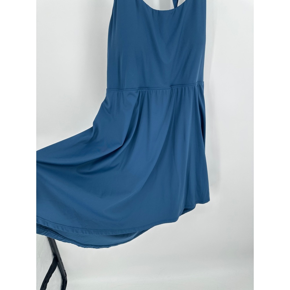 Halara Dress Women 3X Blue Open Back Built In Shorts Activewear Athleisure - Picture 3 of 9